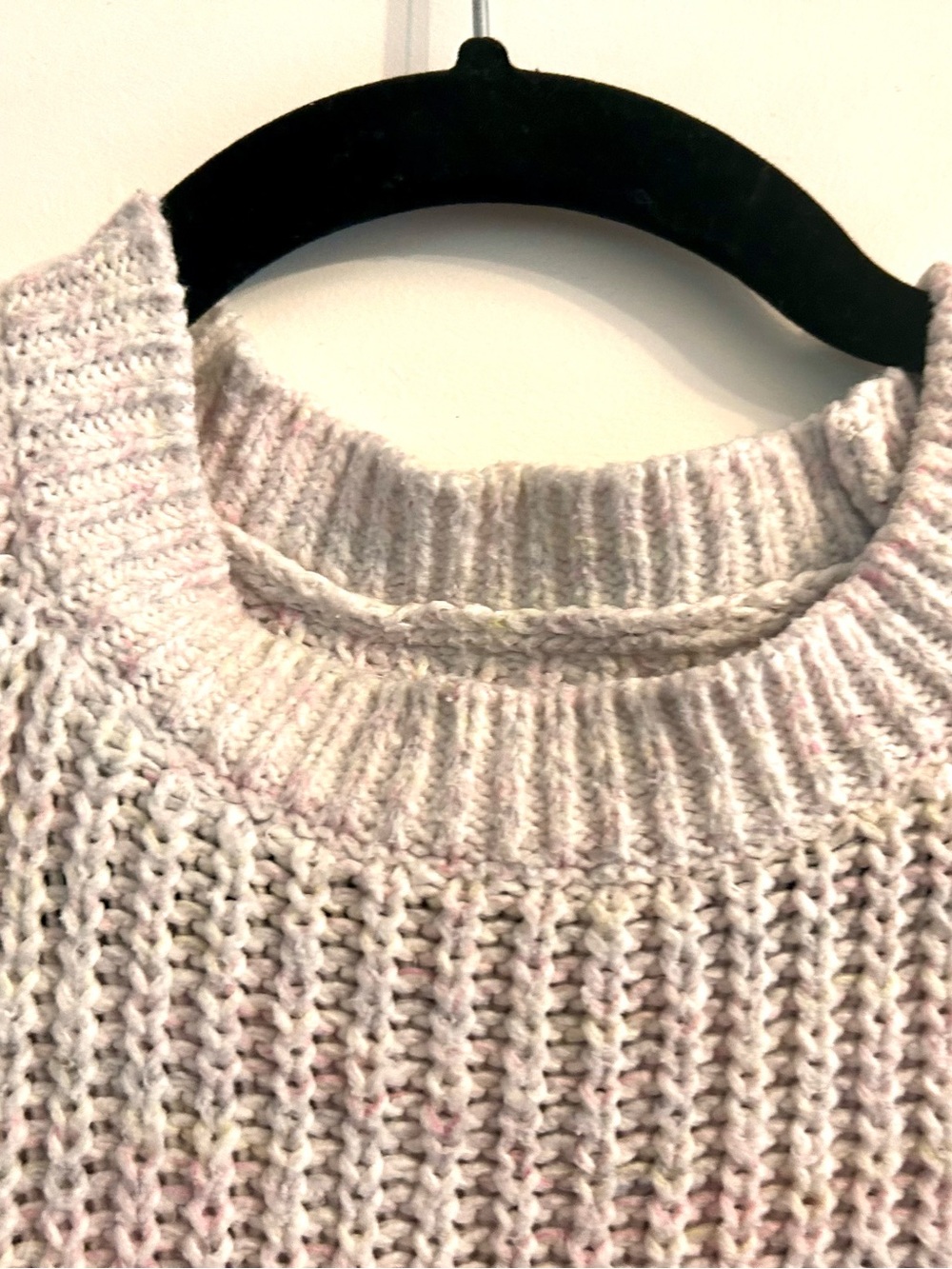 abercrombie kids Knit Sweater Pastel Confetti Speckled Youth Size 11/12 - Picture 3 of 10